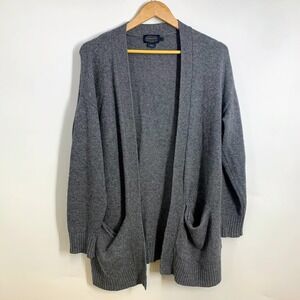 Pendleton Womens Merino Wool Cashmere Open Front Cardigan Sweater Size S